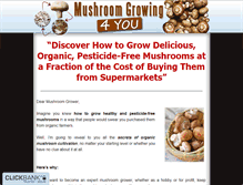 Tablet Screenshot of mushroomgrowing4you.com